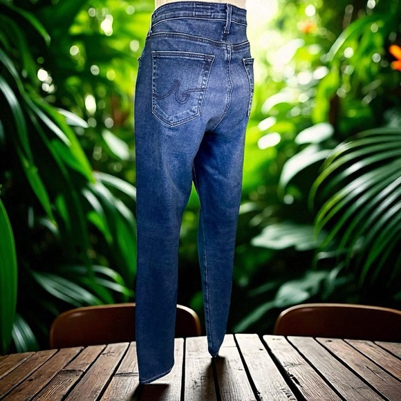 AG Adriano Goldschmied ‘Super Skinny Legging Ankle Jeans’ in Dark Blue Wash 30R - Picture 10 of 11